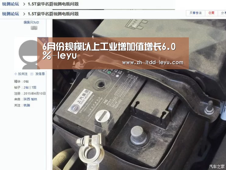 6月份规模以上工业增加值增长6.0%-leyu(图1) 乐鱼体育